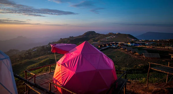 Krásný Stan Vrcholu Hory Destinace Thajsko — Stock fotografie