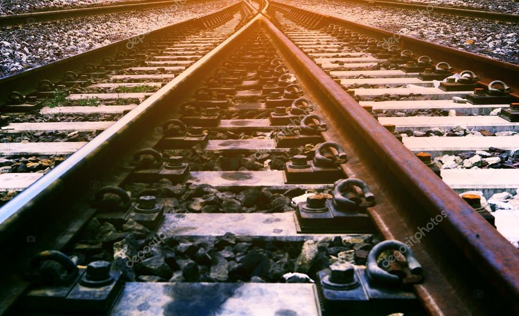 Railway junction use for transportation and transport of rail in Stock ...