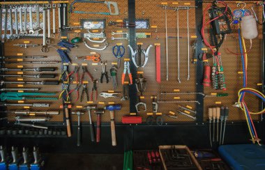 El araç kiti nesne düzenleme araba oto servis ve bakım duvar