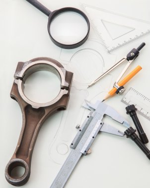 motor piston ve beraberlik ile otomotiv mühendisliği çalışma tablosu