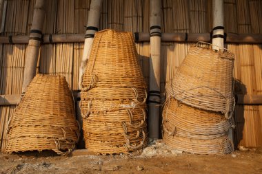 bambu sepet kullanım doğal deniz hasat kapsayıcı nesnesi için sa