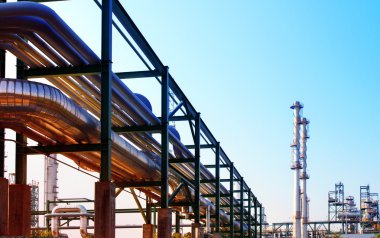 Ekipman ve boru hattı tüp kullanımda Sanayi Emlak sahne için