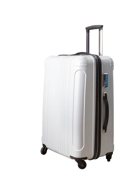 Traveling suitcase ,luggage isolated white background — Stock Photo, Image