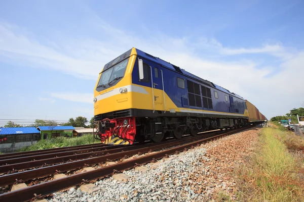 Treinen op het goede spoor — Stockfoto