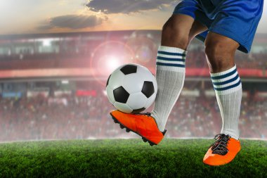 Futbol futbolcular sahada Spor Stadyumu