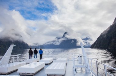 Milford ses fiyort arazi milli park south Island Yeni Zelanda