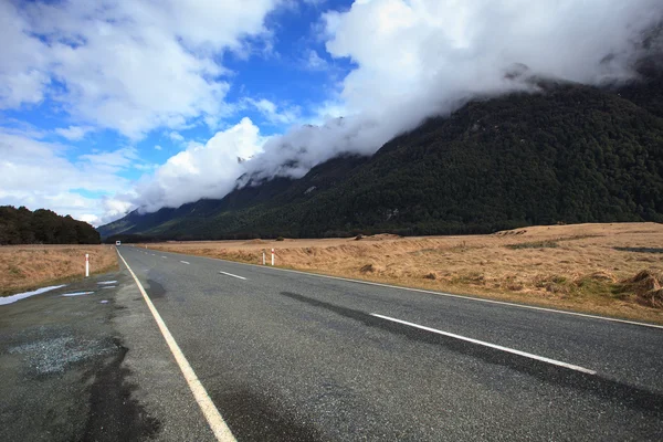 Strada per Milford suono fiordland parco nazionale sud isola nuova z — Foto Stock