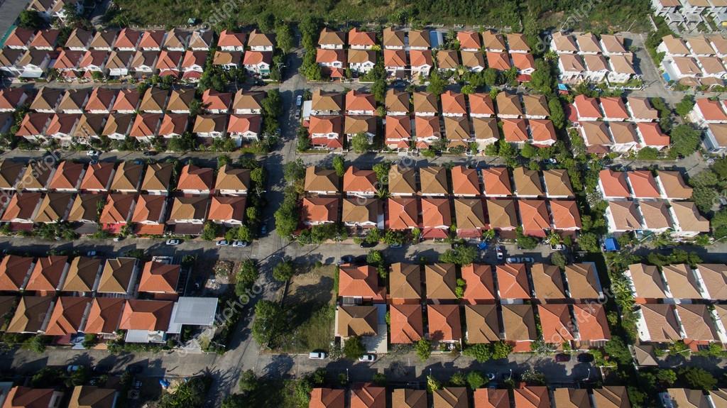 Free Aerial View Of Property Aerial View Of Home Village In Thailand Use For Land Development Stock Photo  By ©Khunaspix 92337772