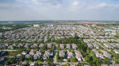 iyi çevre evin iyi gelişme gerçek e havadan görünümü