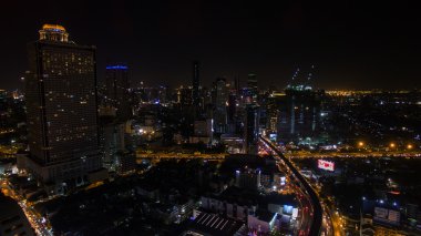 Bangkok sahne gece orta