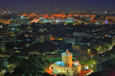 güzel bir gece city scape eski bangkok Tayland sermaye l