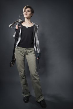 yay ile genç kadın