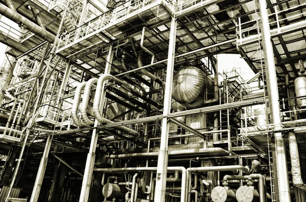 Olja och gas raffinaderi Detaljer — Stockfoto