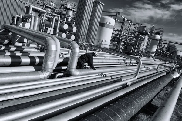 Oil and gas pipelines — Stock Photo, Image