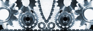 Cogwheels, yatakları ve panoramik eylem vites
