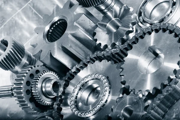 Engineering, cogwheels, gears and chaines — Stock Photo, Image