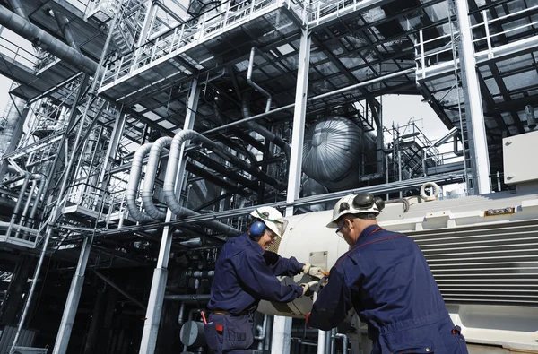 Trabajadores del petróleo y del gas — Foto de Stock