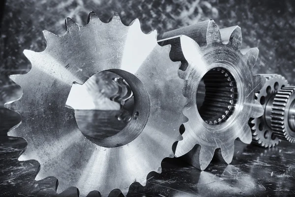 Aerospace engineering cogwheels and gears — Stock Photo, Image