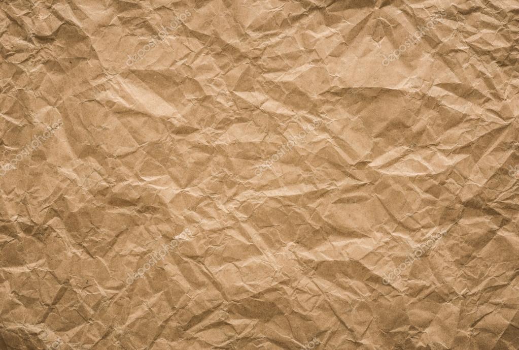 wrinkled paper texture brown