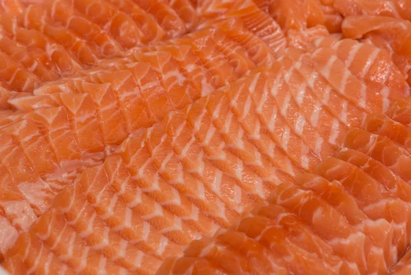 Plastry łososia świeżego sushi — Zdjęcie stockowe