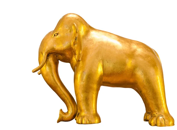 Elefante dorado de pie —  Fotos de Stock