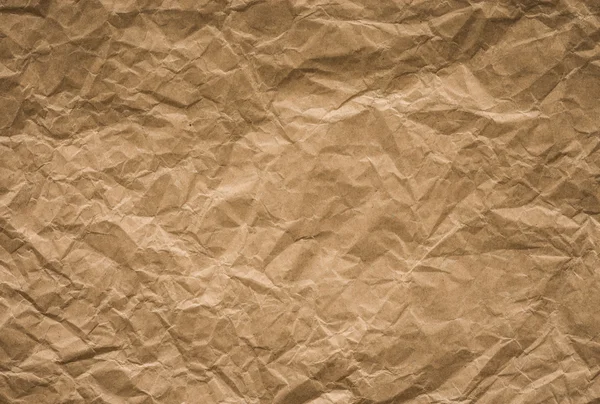 Fondo y textura de papel arrugado marrón —  Fotos de Stock