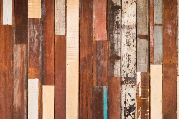Texture di decorativo vecchia striscia di legno parete — Foto Stock