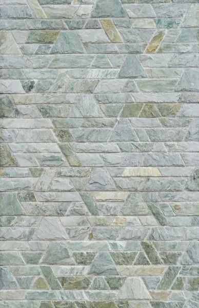 緑のスレートの石の壁の表面のパターン — ストック写真