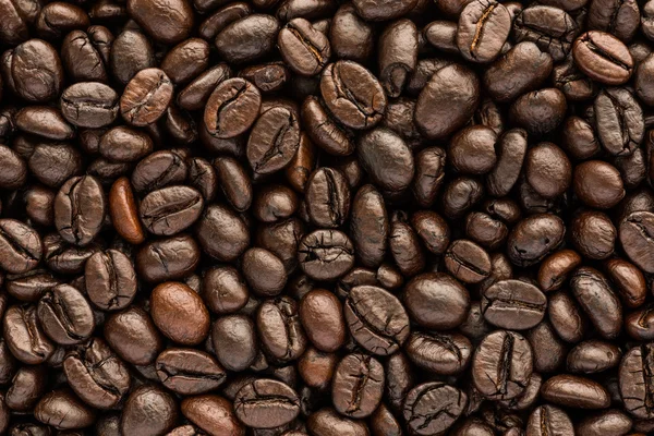 Background of brown coffee beans — Stock Photo, Image