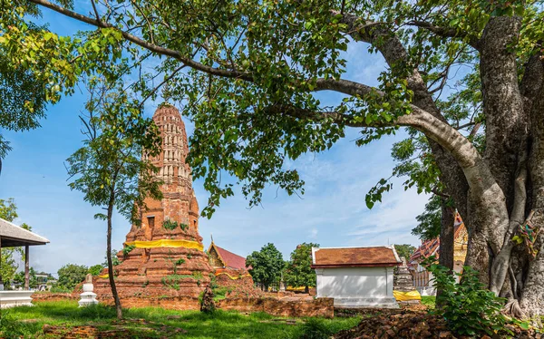 Wat Phra Rattana Mahathat 泰国Suphanburi省古寺600多年的历史 — 图库照片