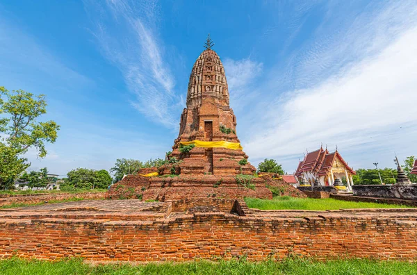 Wat Phra Rattana Mahathat 600 Year Old Old Temple Suphanburi — Stock Photo, Image