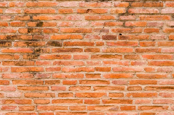 Hintergrund Und Struktur Der Alten Roten Backsteinmauer Horizontaler Ansicht — Stockfoto