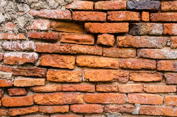 Bakgrund Och Textur Gamla Röda Tegelvägg Horisontell — Stockfoto