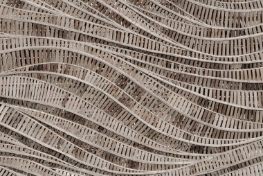 Dalga kahverengi el halısının modern tarz doğa arka planı dekoratif duvar için bambu dokusu dokusu dokusudur