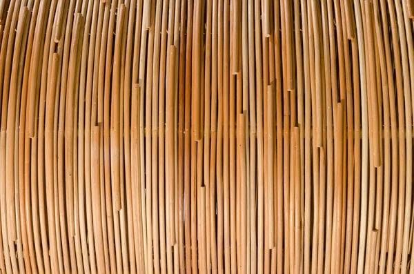 家具材料用褐色手工编织面料藤条表面的传统泰式花纹自然背景 — 图库照片