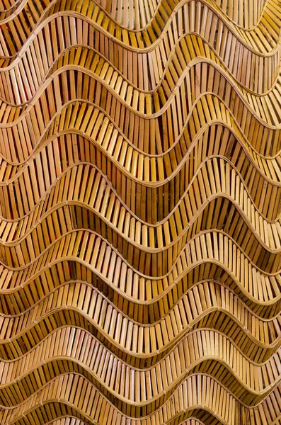 Modernen Stil Muster Natur Hintergrund Der Welle Braun Handwerk Weben — Stockfoto