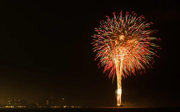 夜の花火 — ストック写真