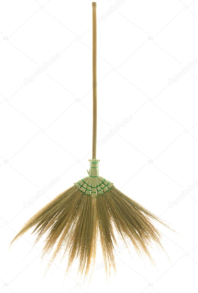 broom made from dry grass