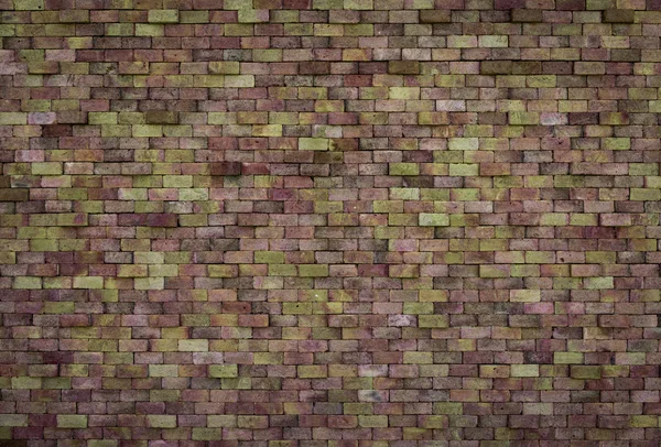 Superfície decorativa da parede de tijolo com cimento — Fotografia de Stock
