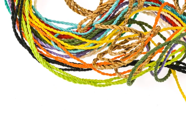 Colorful rope  made from mulberry paper — Stock Photo, Image