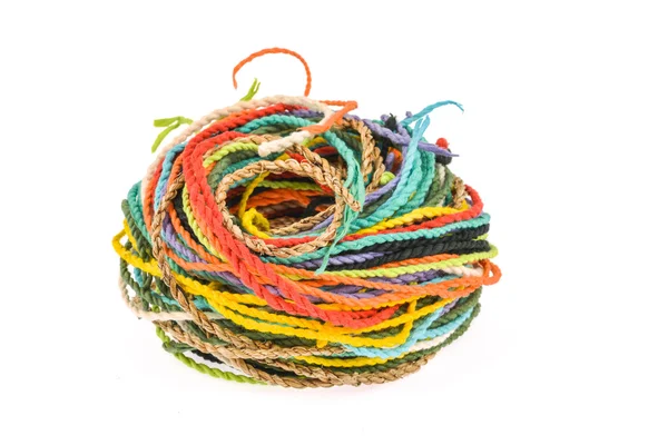 Colorful rope  made from mulberry paper — Stock Photo, Image