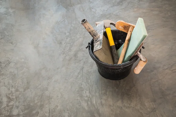 Construction tools for concrete job — Stock Photo, Image