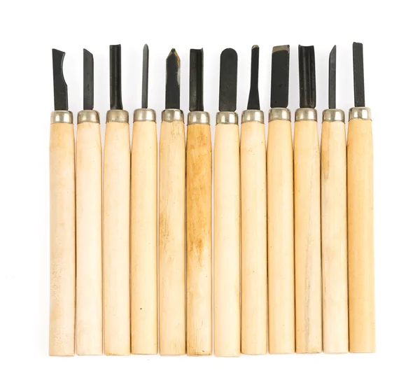 Set of wood carving tools — Stock Photo, Image