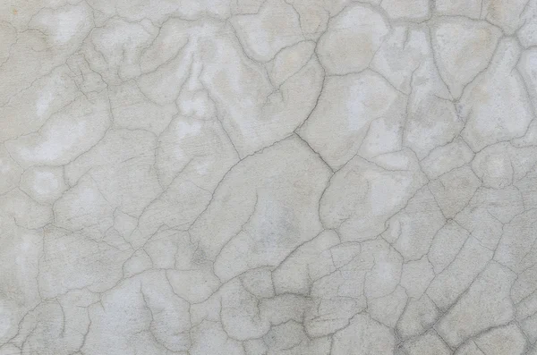 Abstract van cement gekraakt textuur op oude witte metselwerk muur — Stockfoto