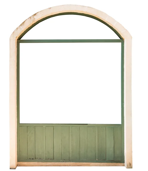 Puerta de arco de madera — Foto de Stock