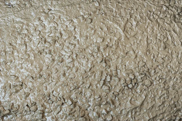 Змішаний свіжий бетон на будівельному майданчику — стокове фото