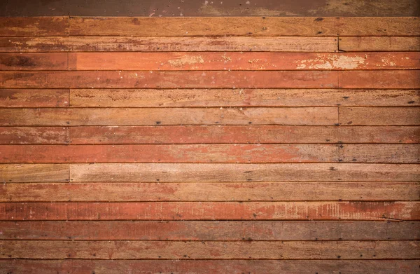 Detalhe padrão de textura de tira de madeira vermelha velha — Fotografia de Stock