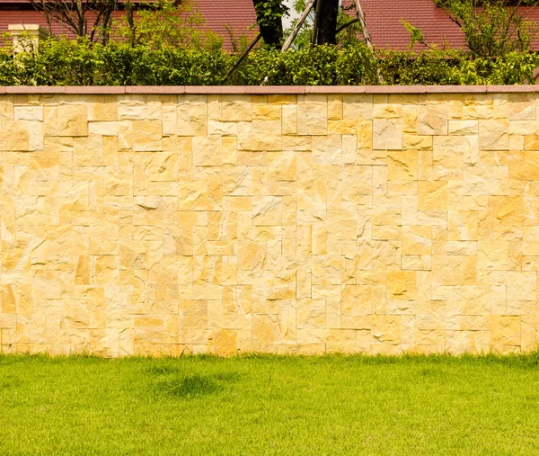 Patroonkleur van moderne stijl ontwerp decoratieve echte stenen muur — Stockfoto