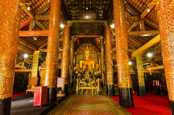 Wat xieng thong chrám, luang pra bang, laos — Stock fotografie