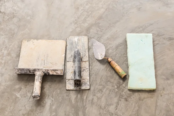 Construction tools for concrete job — Stock Photo, Image